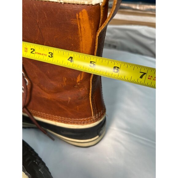 Sorel Womens Waterproof Leather Winter Boots Size 8 Brown READ - Picture 6 of 15